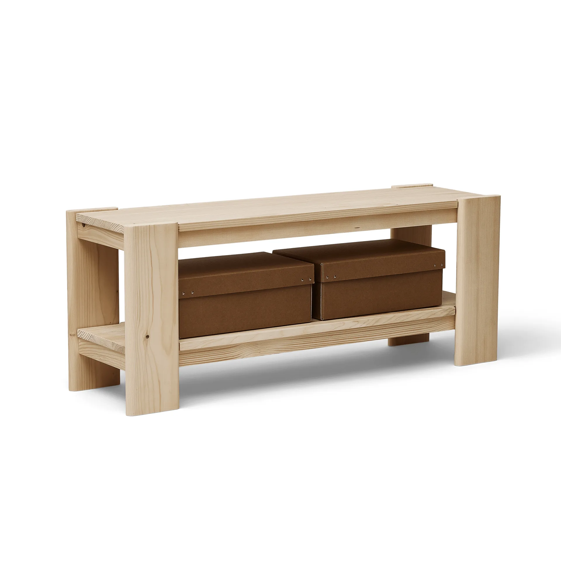 빔 벤치 112 cm, Pinewood Form & Refine