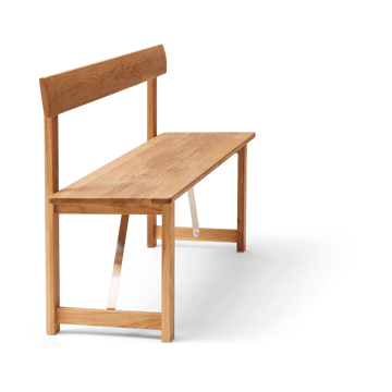 포지션 벤치 155 cm - Oak-steel - Form & Refine