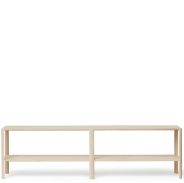 리프 선반 2단 57x200 cm - White oak - Form & Refine
