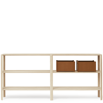 리프 선반 3단 92x200 cm - White oak - Form & Refine