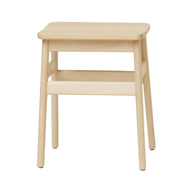 앵글 스탠다드 라운드 스툴 45 cm - Beech, Ø32x46 cm - Form & Refine
