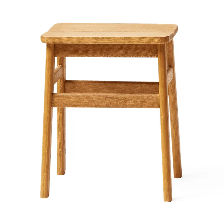 앵글 스탠다드 라운드 스툴 45 cm - Oak, Ø32x46 cm - Form & Refine