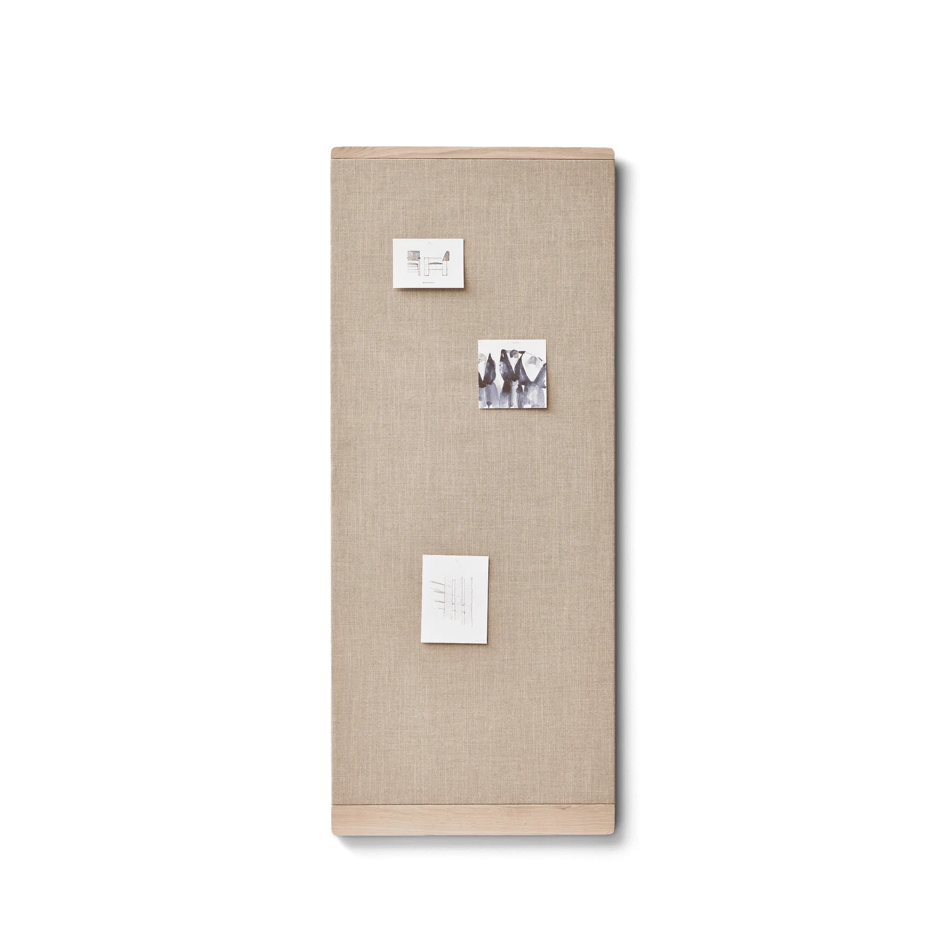 림 노티스 보드 60x145 cm, White oak Form & Refine