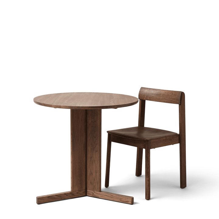 트레포일 다이닝 테이블 Ø75 cm, Smoked oak Form & Refine
