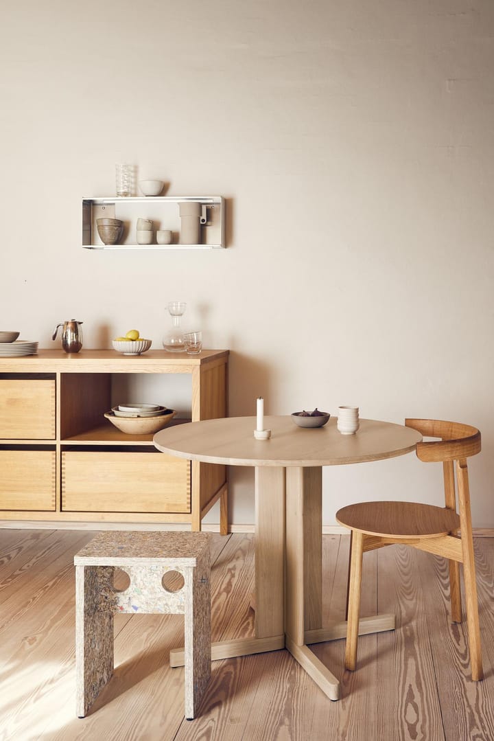 트레포일 다이닝 테이블 Ø75 cm, White oak Form & Refine
