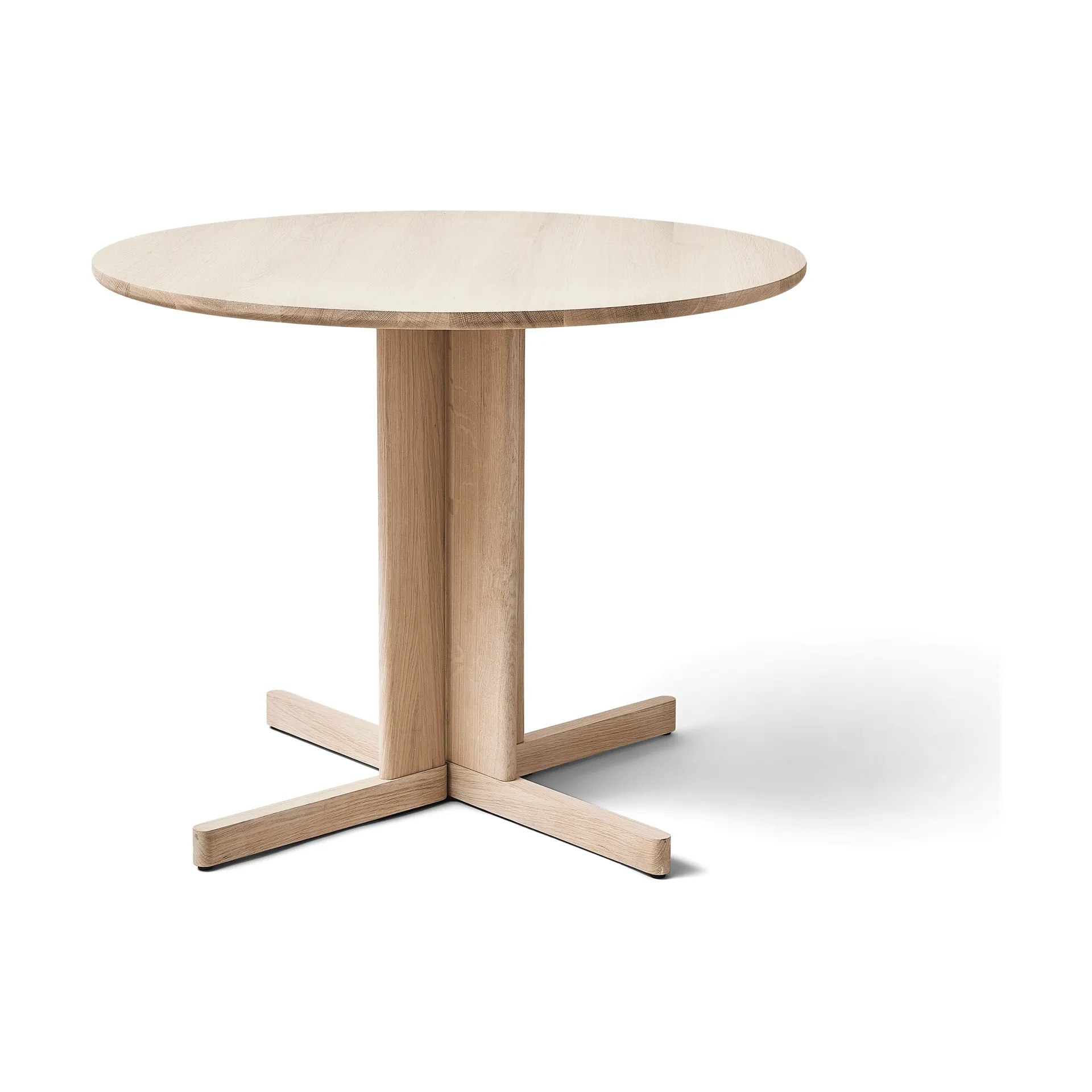 트레포일 다이닝 테이블 Ø90 cm, White oak Form & Refine