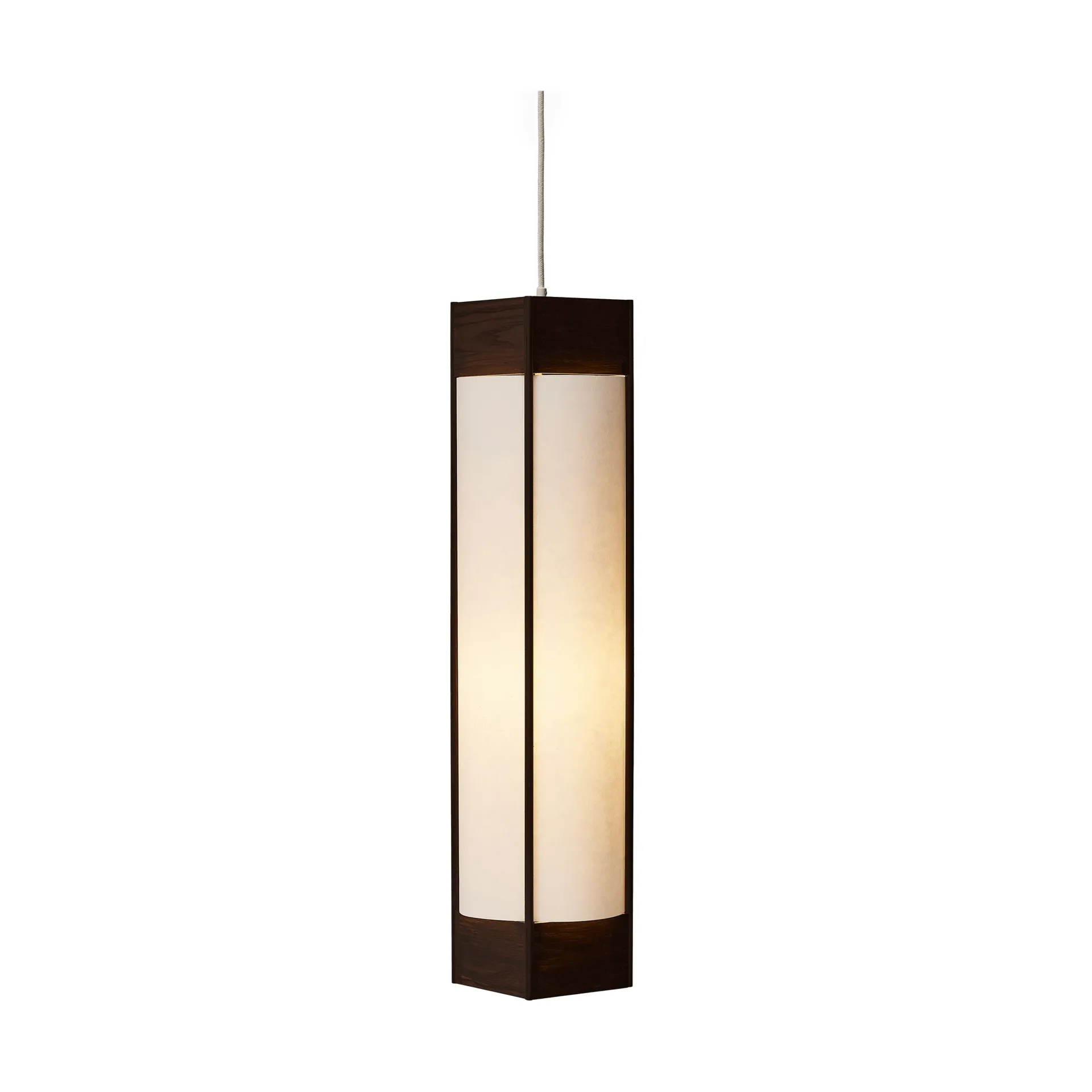 Andon 펜던트 조명, dark brown ash, long Form & Refine