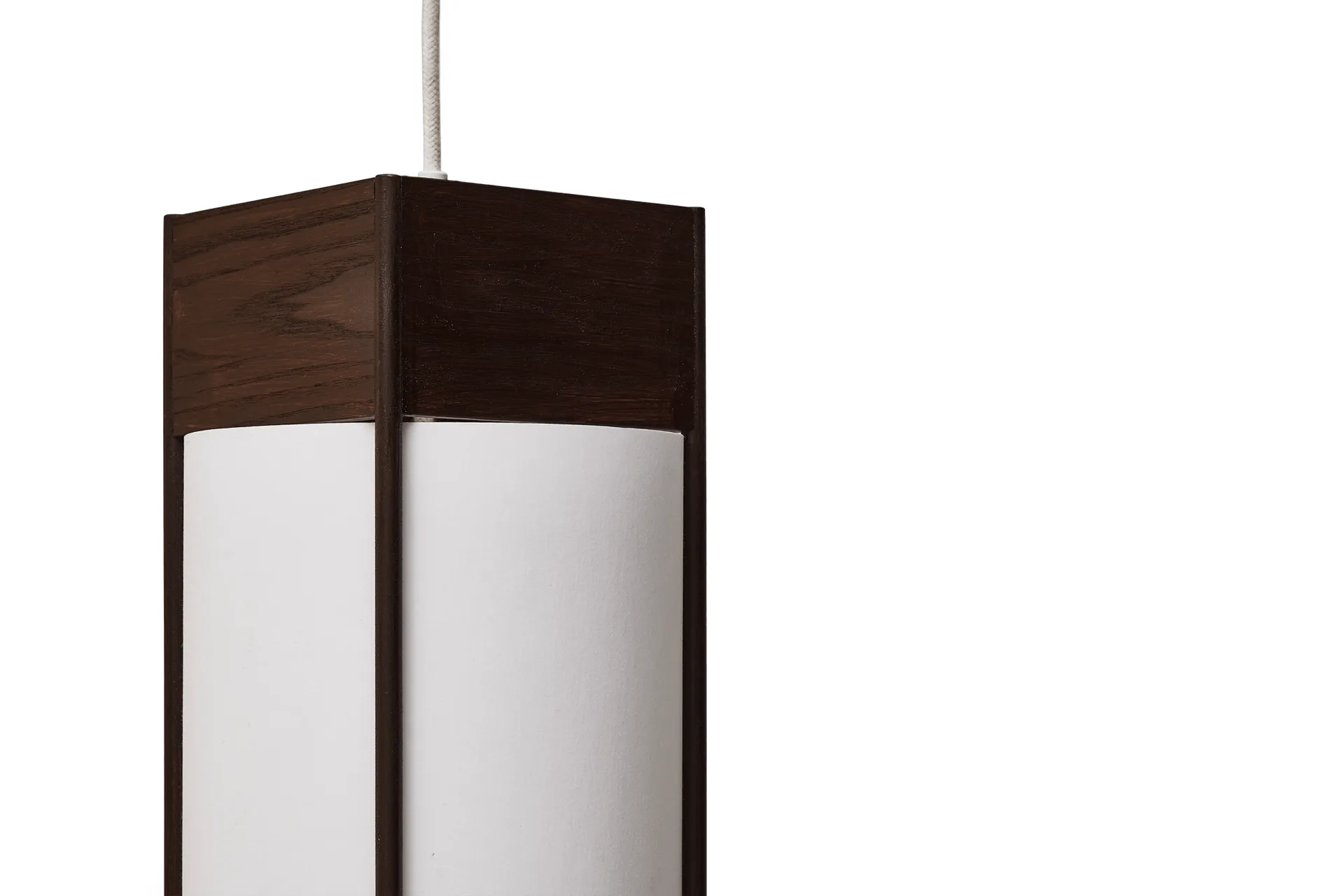 Andon 펜던트 조명, dark brown ash, long Form & Refine