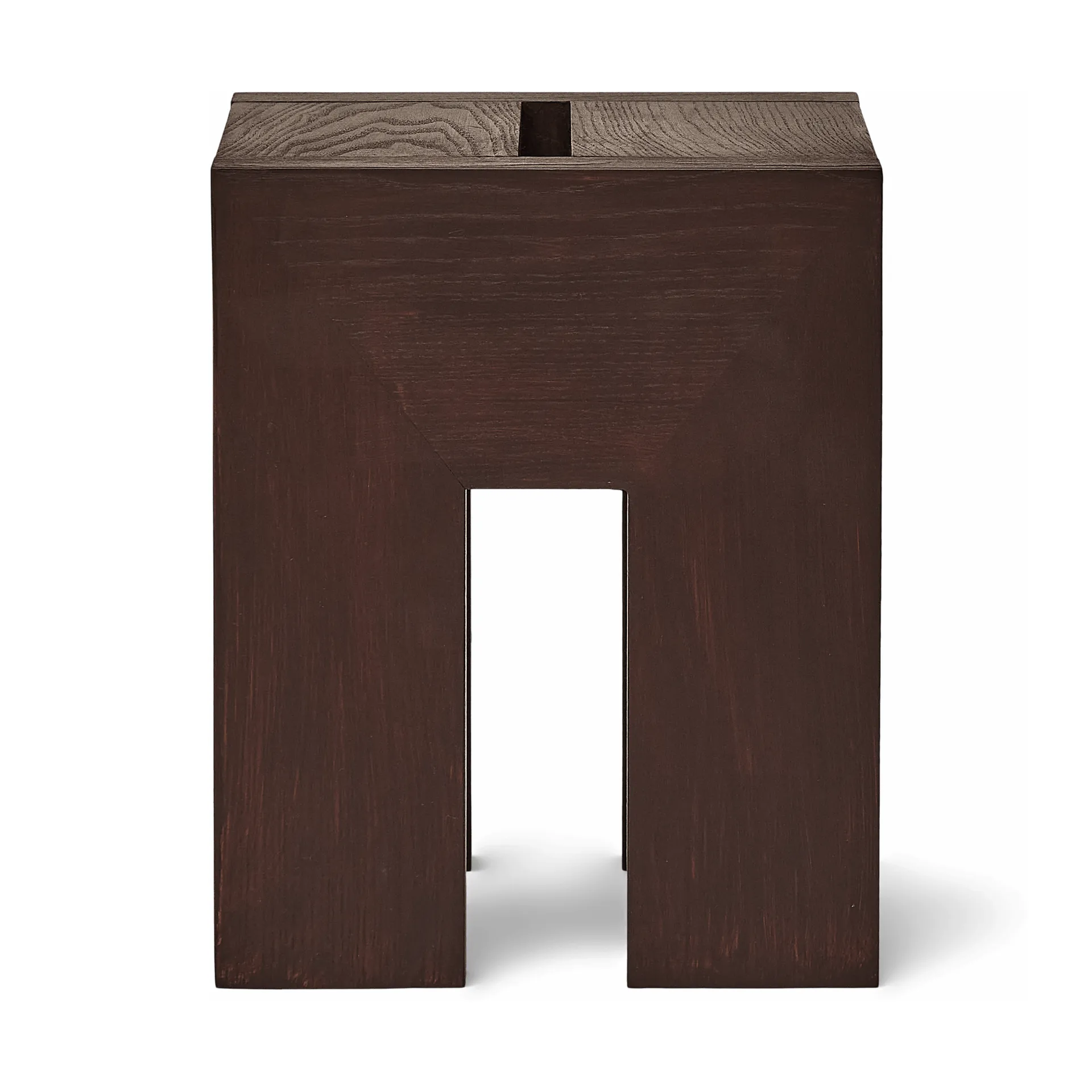 Monolith 사이드 테이블, Dark brown ash, 29x29x36 cm Form & Refine