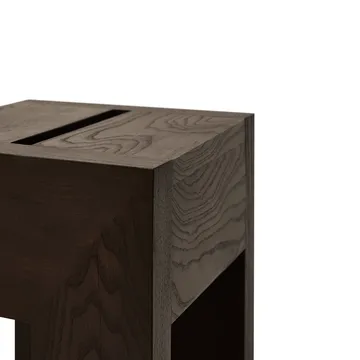Monolith 사이드 테이블 - Dark brown ash, 29x29x36 cm - Form & Refine