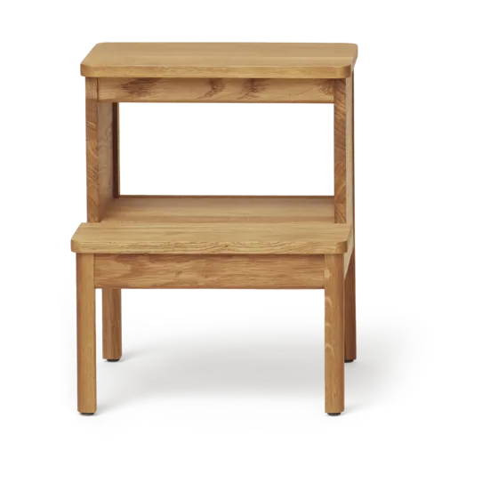 에이 라인 라운드 스텝 스툴 - Oak, Ø38x47.5 cm - Form & Refine