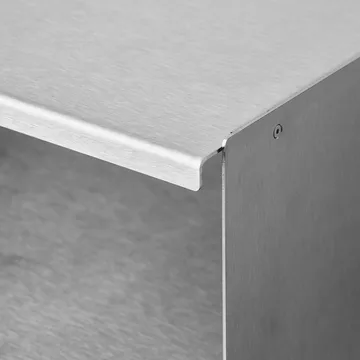 테이퍼 벽 선반 - Stainless steel, 50x98 cm - Form & Refine