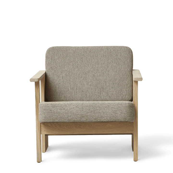 블록 라운지 체어, White oak-Hallingdal 65-0227 Form & Refine