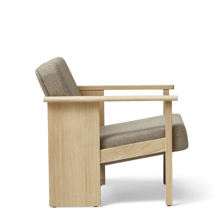 블록 라운지 체어, White oak-Hallingdal 65-0227 Form & Refine