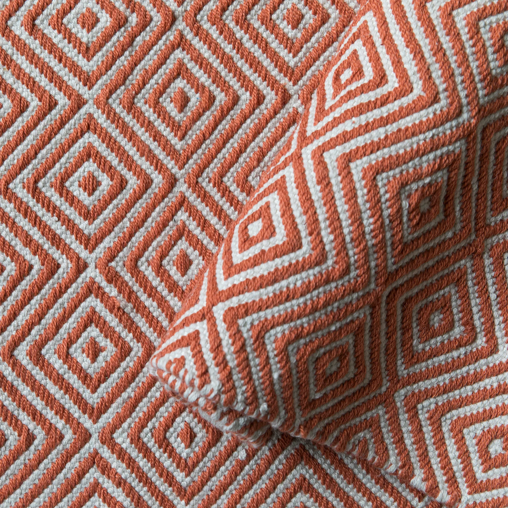 다이아몬드 PVC 러그 200x300 cm, Burnt orange Formgatan | 폼가탄