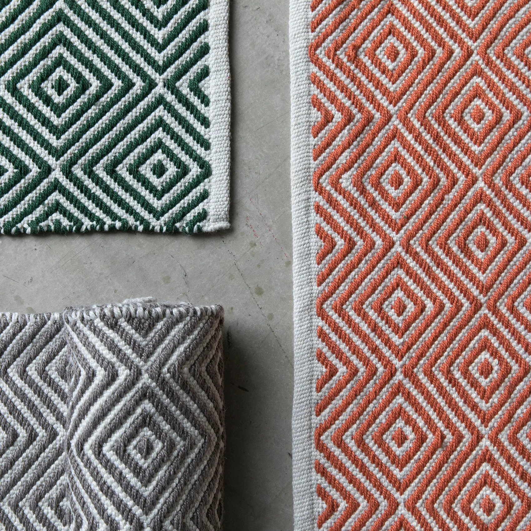 다이아몬드 PVC 러그 200x300 cm, Green Formgatan | 폼가탄