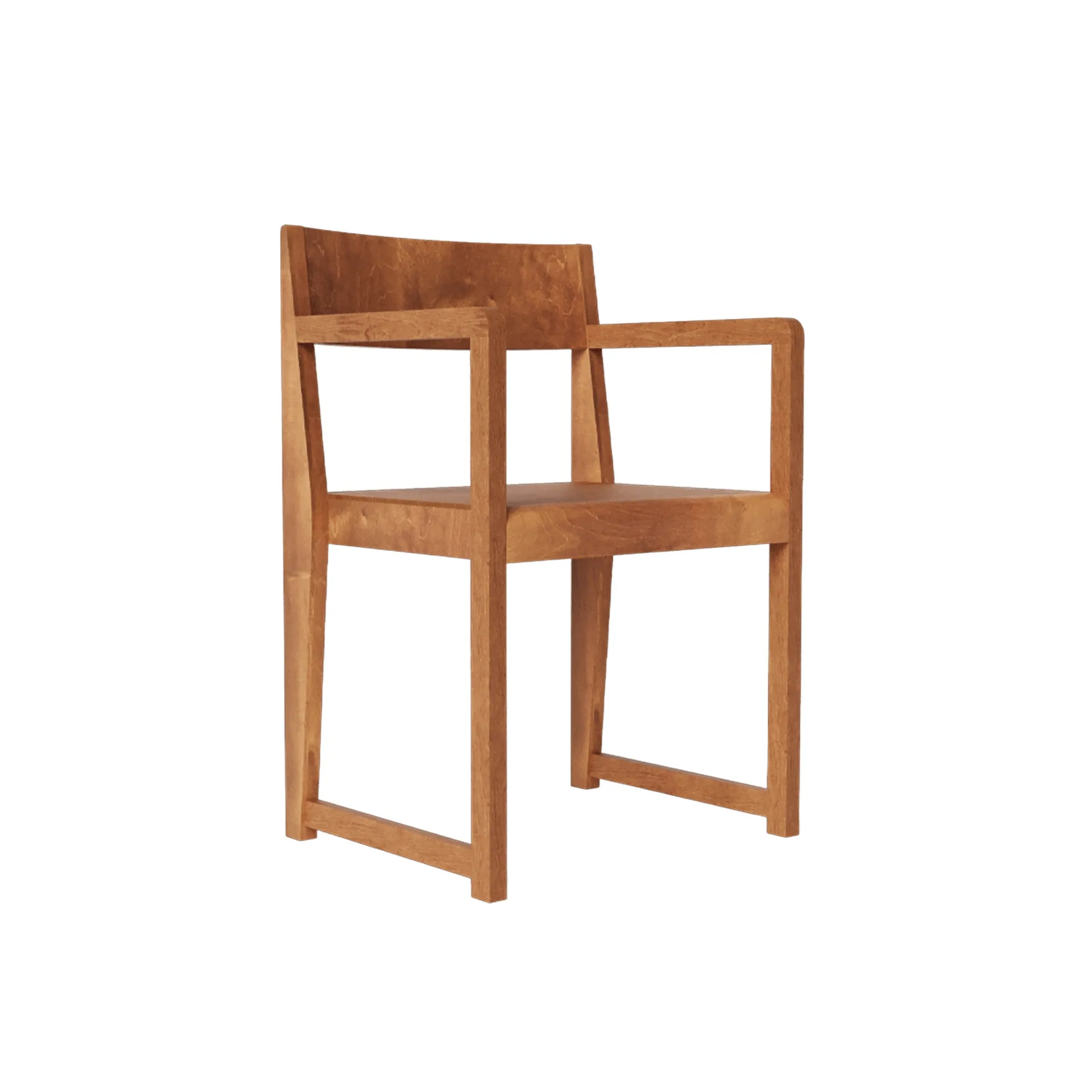 Armrest Chair 01 암체어, Dark brown birch FRAMA
