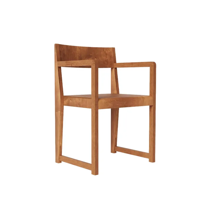 Armrest Chair 01 karmstol - Dark brown birch - FRAMA