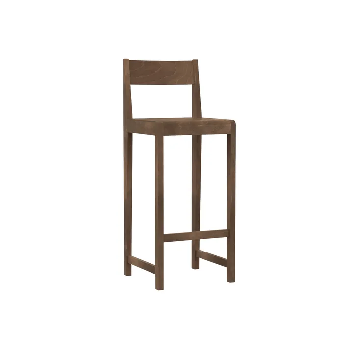 Bar Chair 01 바 스툴 - 짙은 갈색 자작나무, 76 cm - FRAMA