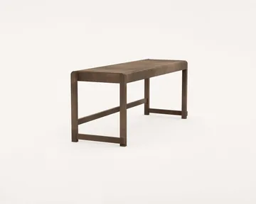 Bench 01 벤치 - 다크 브라운 자작나무, 114,6x37x46 cm - FRAMA