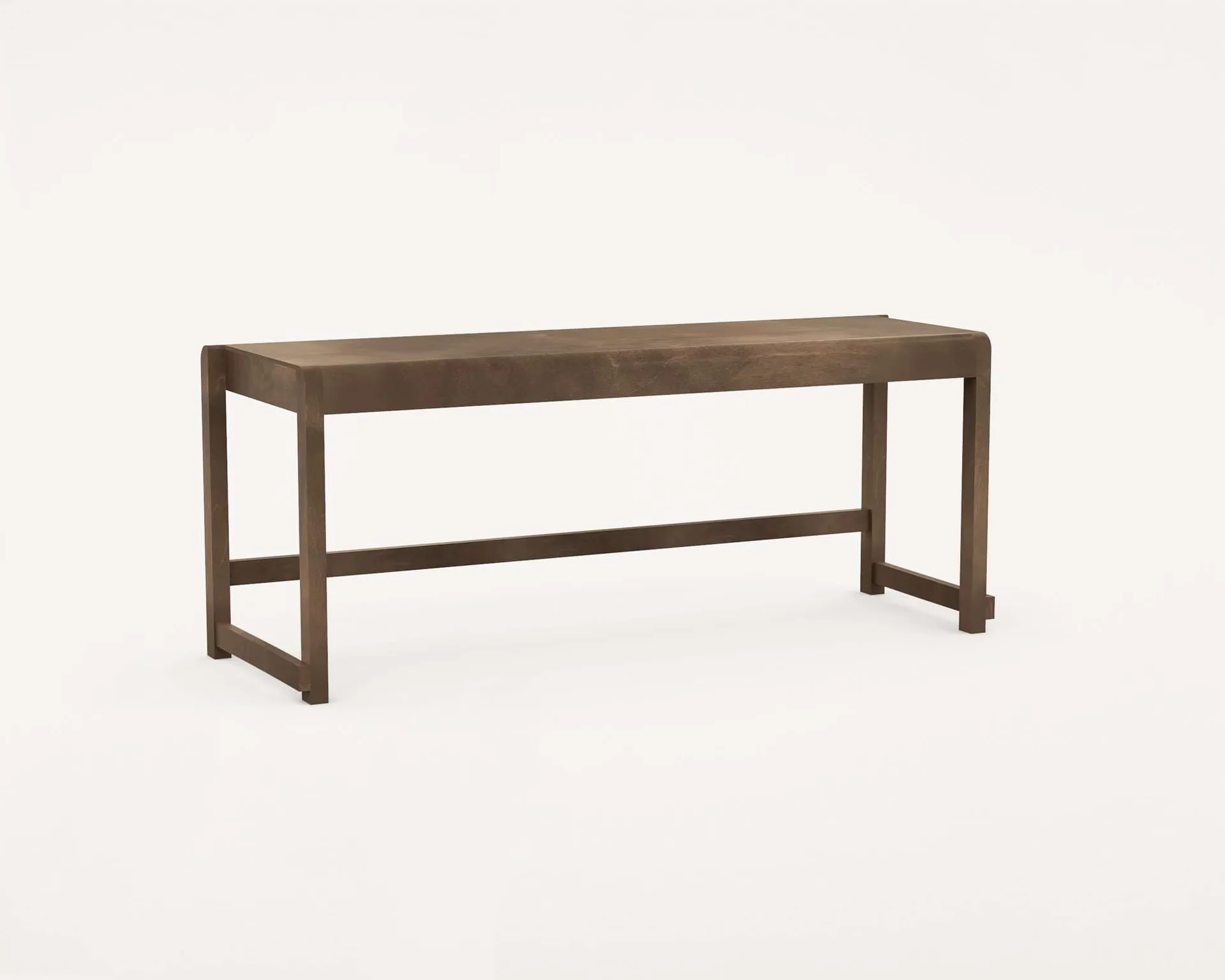Bench 01 벤치, 다크 브라운 자작나무, 114,6x37x46 cm FRAMA