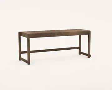 Bench 01 벤치 - 다크 브라운 자작나무, 114,6x37x46 cm - FRAMA