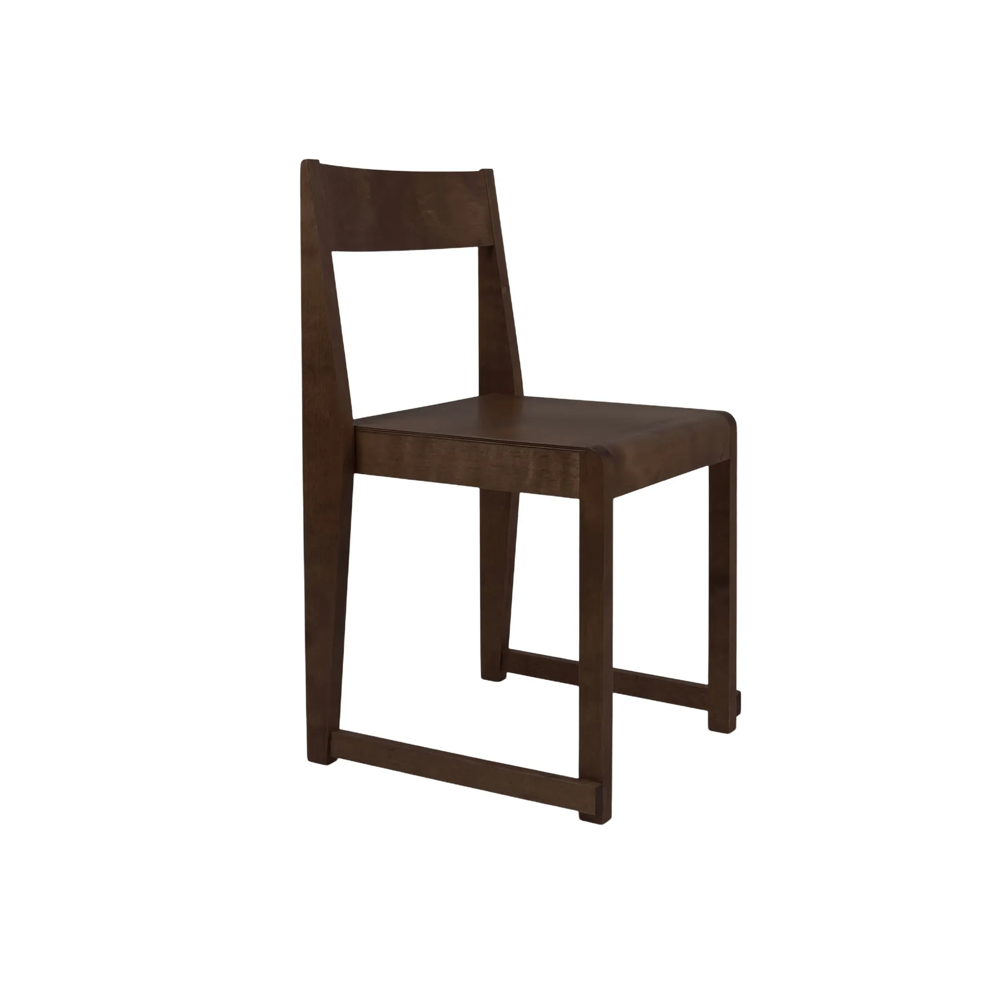 Chair 01 체어, Dark brown birch FRAMA