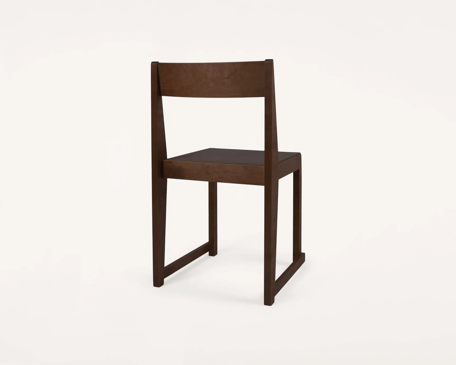 Chair 01 체어, Dark brown birch FRAMA