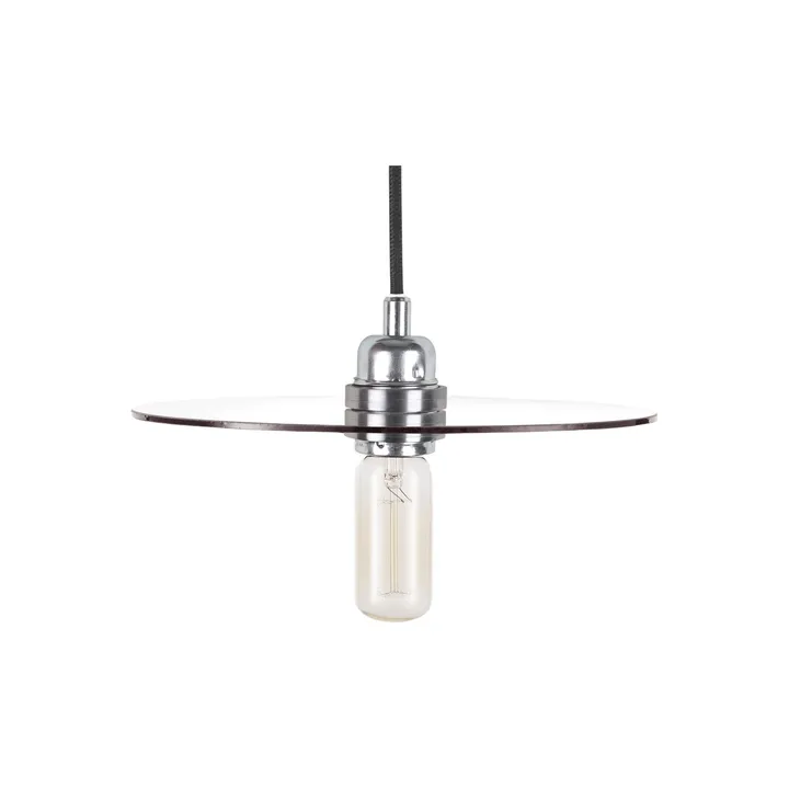 Circle Shade pendel - 스모크 유리-스틸, Ø25 cm - FRAMA