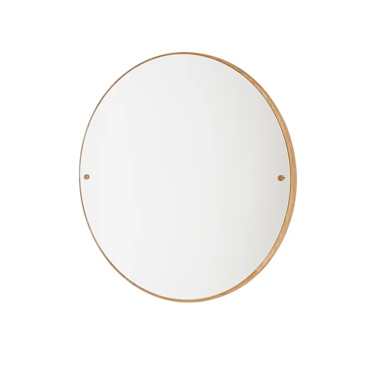 CM Circle spegel - 오크, large, Ø70 cm - FRAMA