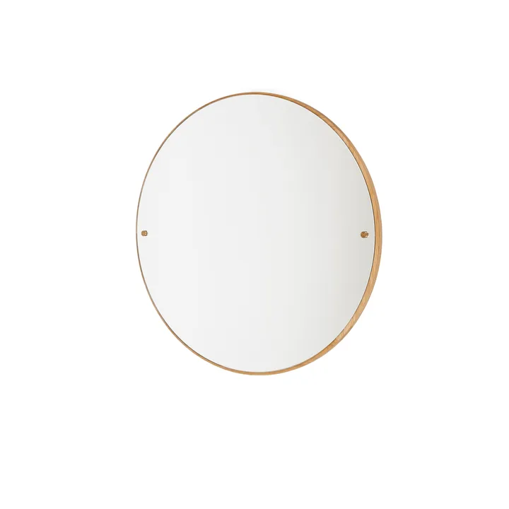 CM Circle spegel - 오크, small, Ø45 cm - FRAMA