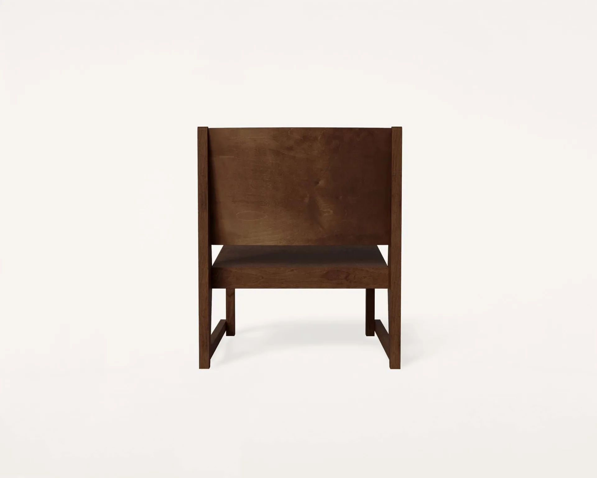 Easy Chair 01 라운지 체어, Dark brown birch FRAMA