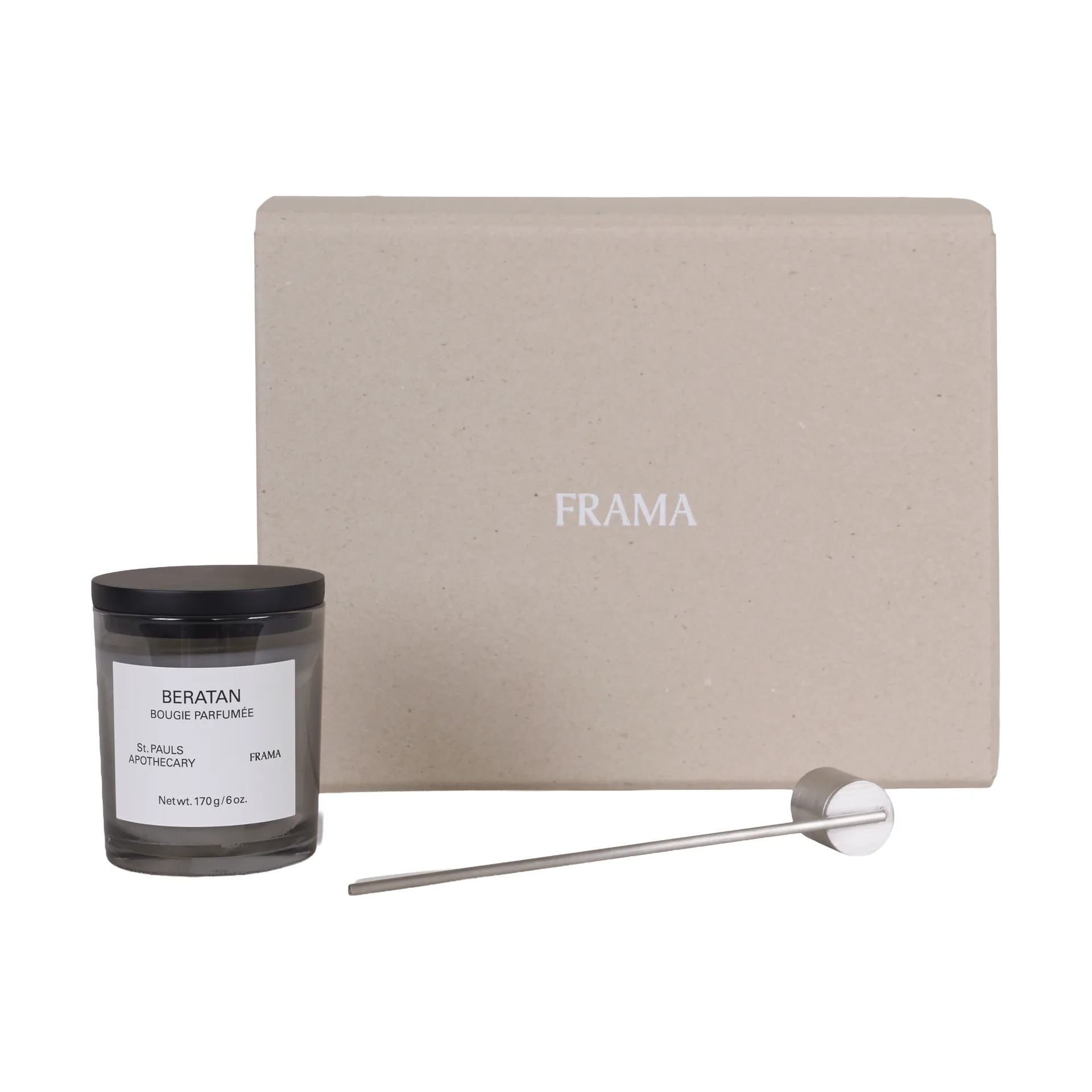 FRAMA 향초 + 캔들 스너퍼 선물 세트, Beratan FRAMA