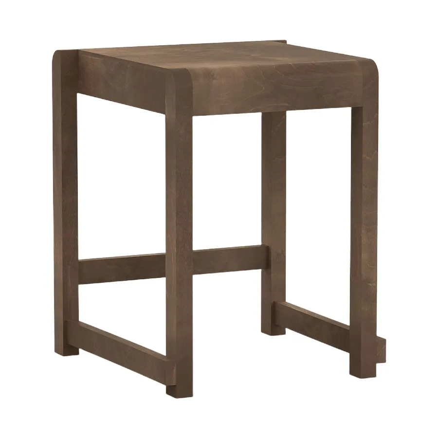 Low Stool 01 스툴, Dark brown birch FRAMA