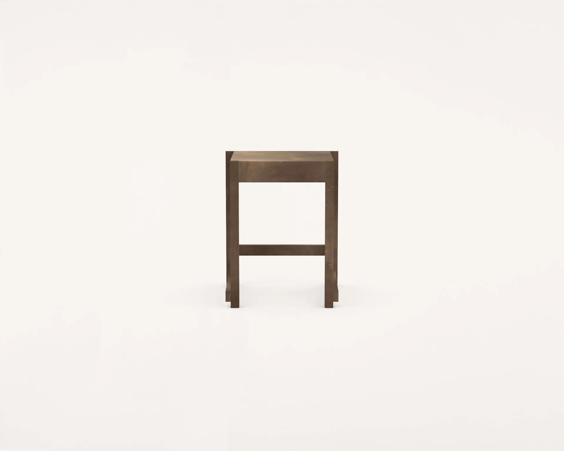 Low Stool 01 스툴, Dark brown birch FRAMA