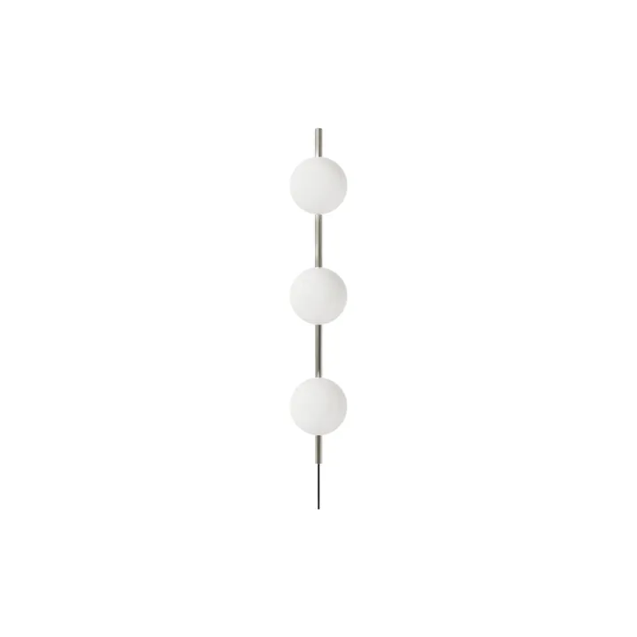 Ovoid Single vägglampa - Stainless steel-opal glass - FRAMA