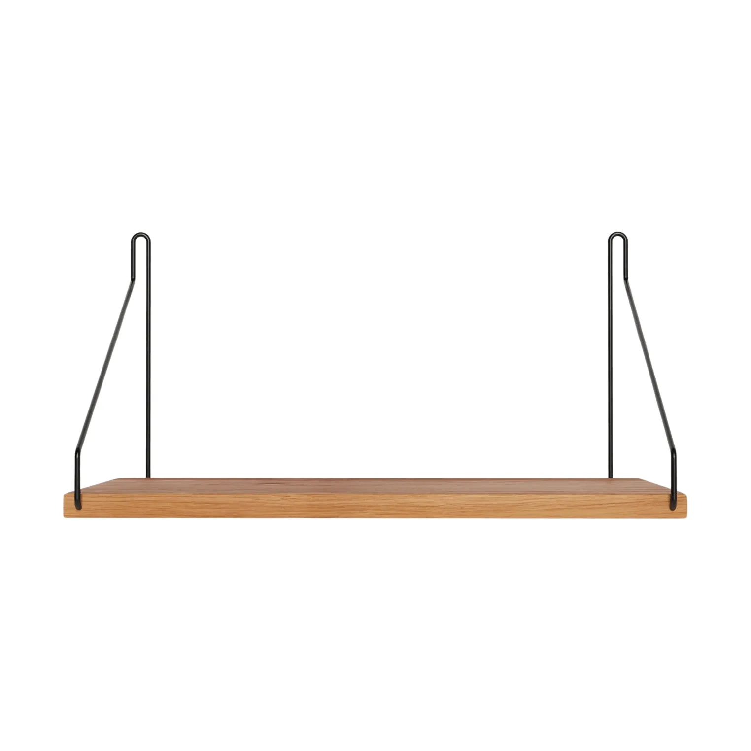 Single Shelf 벽 선반, 오크-블랙, 40x20 cm FRAMA