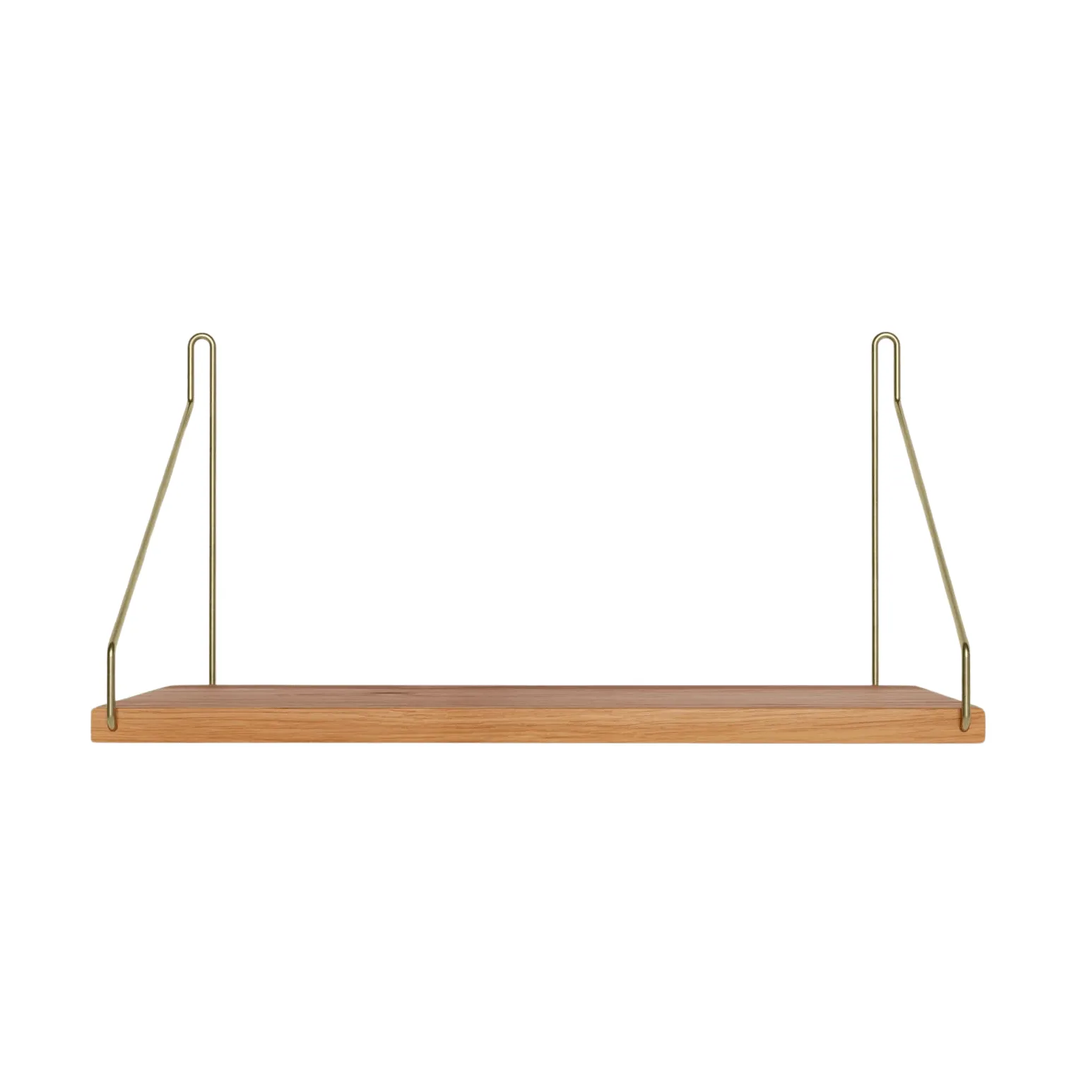 Single Shelf 벽 선반, 오크-황동, 40x20 cm FRAMA
