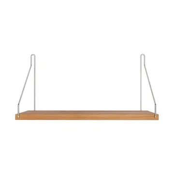 Single Shelf 벽 선반 - 오크-스테인리스 스틸, 40x20 cm - FRAMA