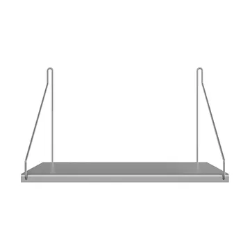 Single Shelf 벽 선반 - 스테인리스 스틸, 40x27 cm - FRAMA
