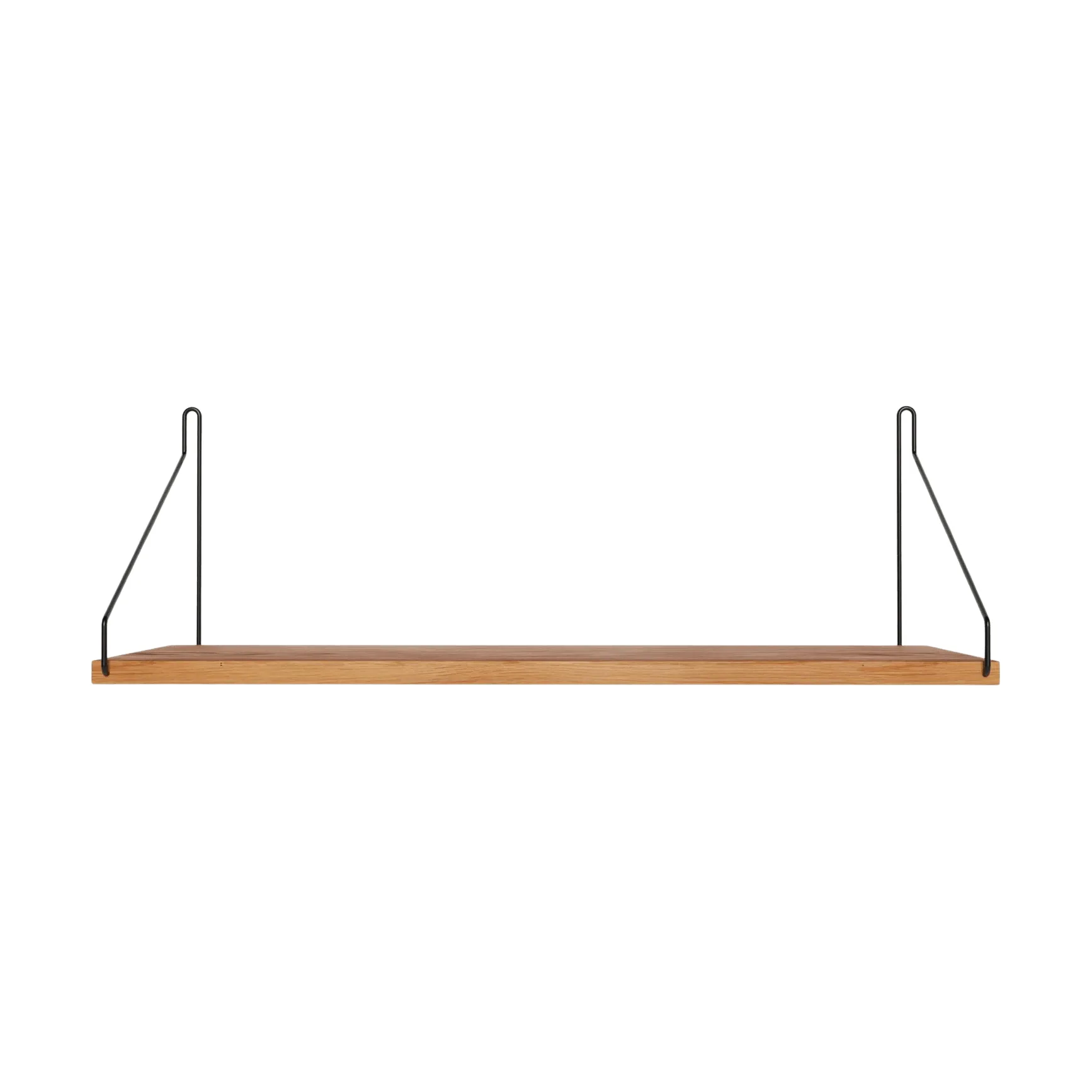 Single Shelf 벽 선반, 오크-블랙, 60x20 cm FRAMA