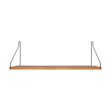 Single Shelf 벽 선반 - 오크-블랙, 60x20 cm - FRAMA