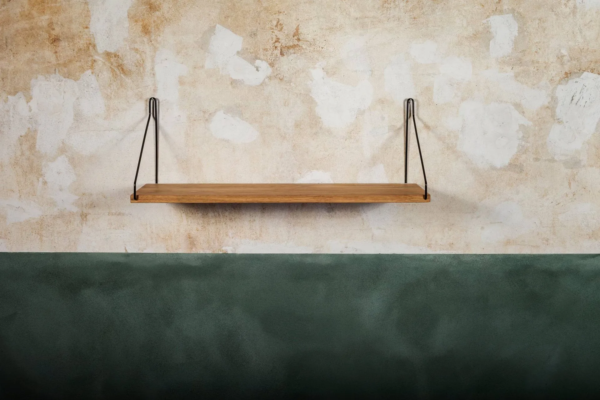 Single Shelf 벽 선반, 오크-블랙, 60x20 cm FRAMA
