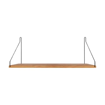 Single Shelf 벽 선반 - 오크-블랙, 60x27 cm - FRAMA