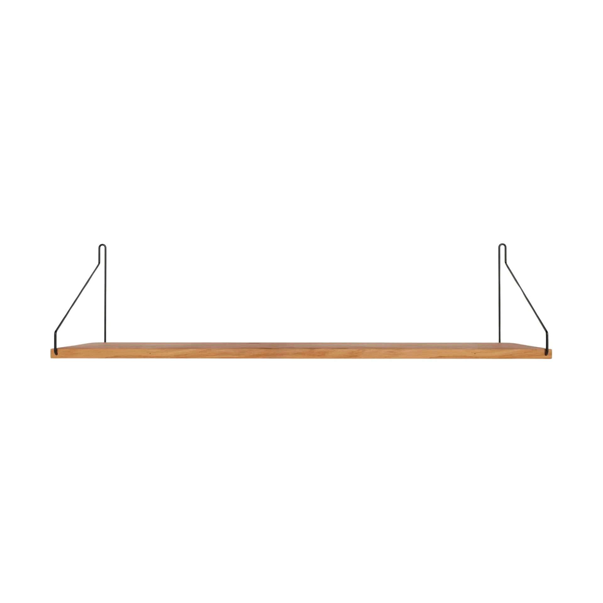 Single Shelf 벽 선반, 오크-블랙, 80x20 cm FRAMA