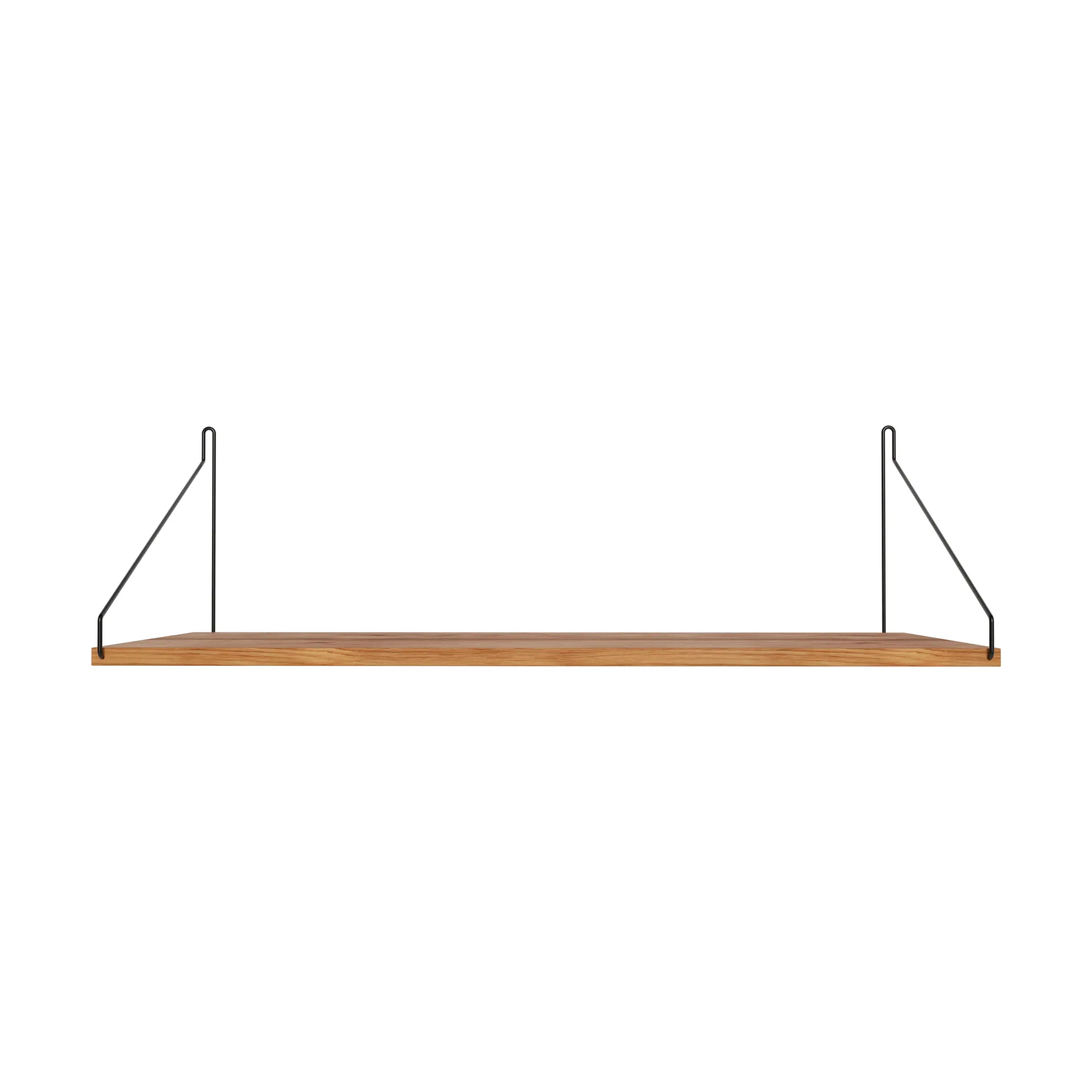 Single Shelf 벽 선반, 오크-블랙, 80x27 cm FRAMA