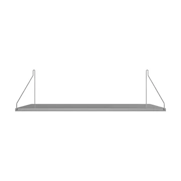 Single Shelf 벽 선반 - 스테인리스 스틸, 80x27 cm - FRAMA