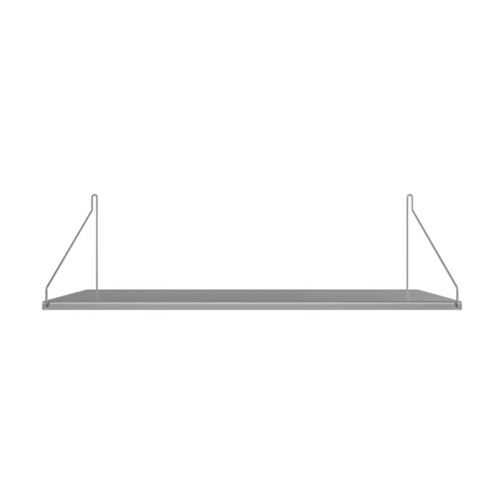 Single Shelf 벽 선반 - 스테인리스 스틸, 80x27 cm - FRAMA