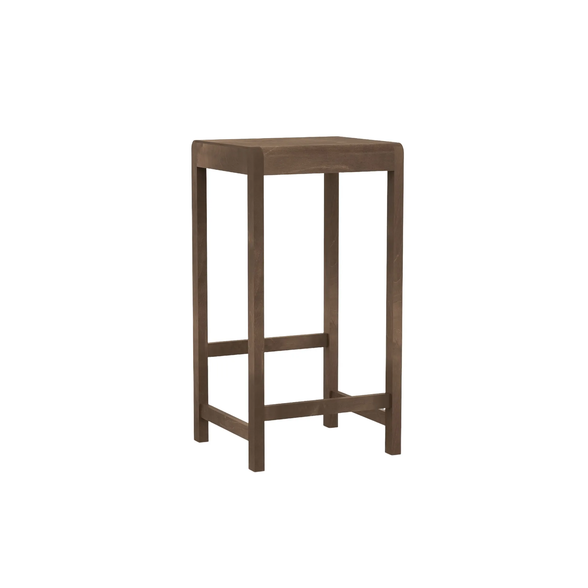 Stool 01 바 스툴, 짙은 갈색 자작나무, 76 cm FRAMA