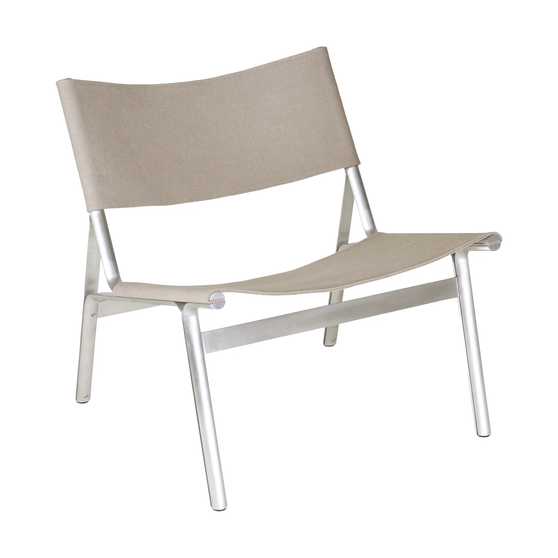 Union 라운지 체어, Aluminium-Sandstone Linen FRAMA